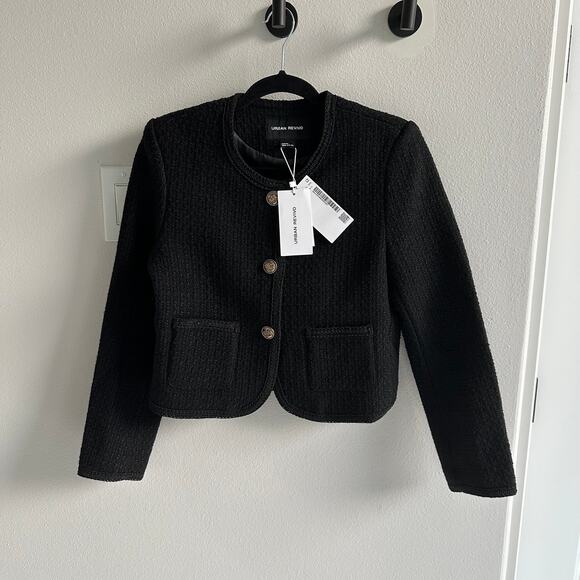 Urban Revivo BUTTONED TWEED JACKET size US 6 - Picture 1 of 6